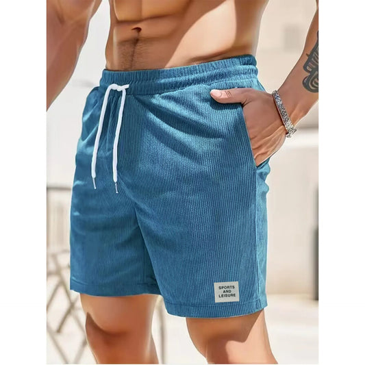 Corduroy Relaxed Fit Drawstring Shorts