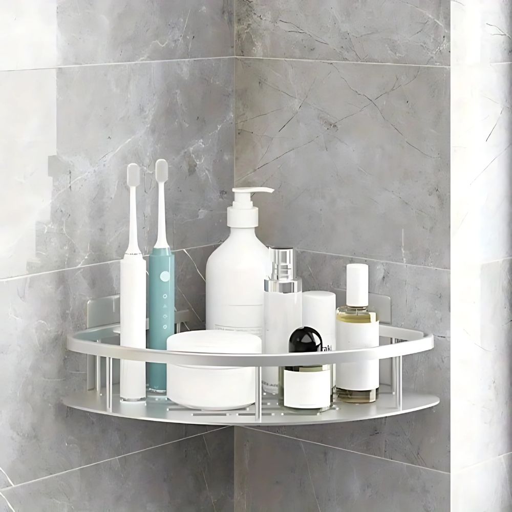 Corner Shower Shelf with Drainage