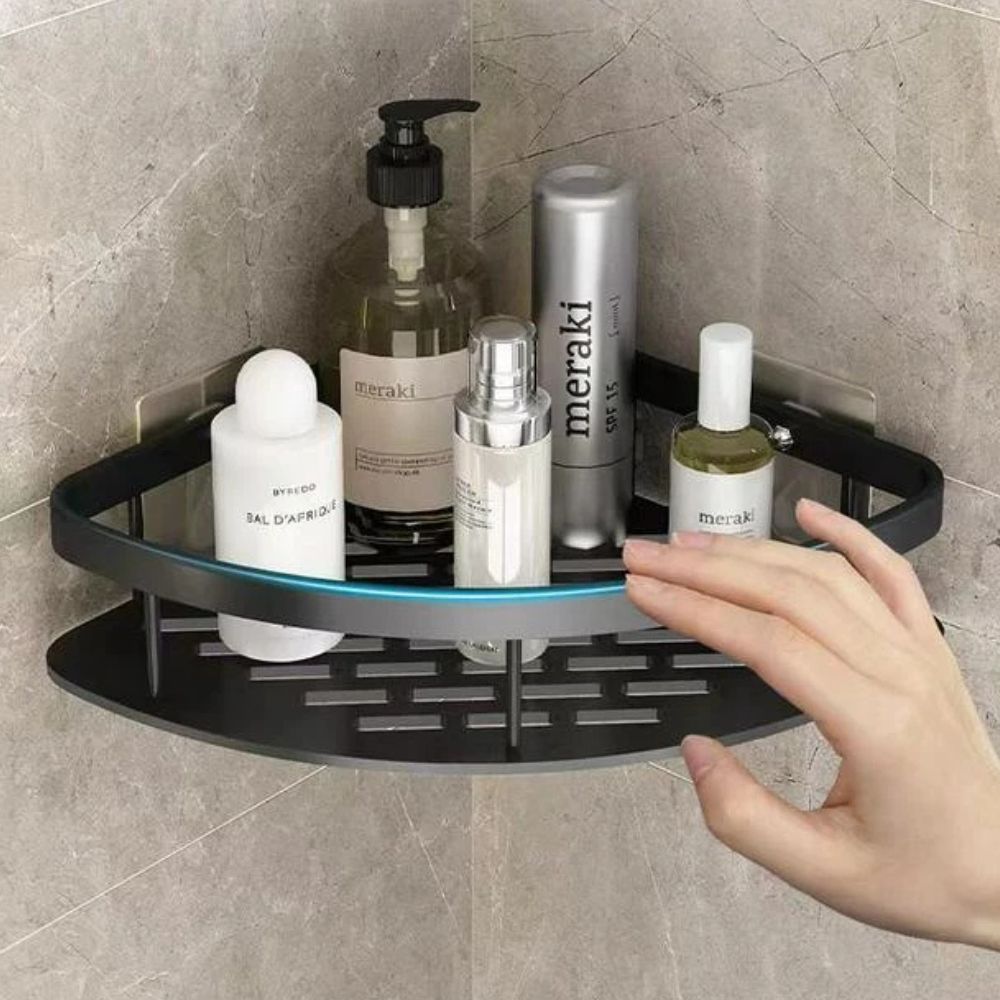 Corner Shower Shelf with Drainage