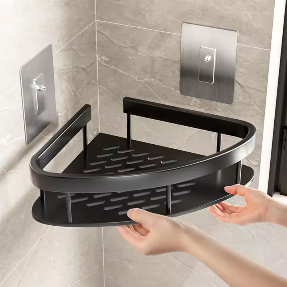Corner Shower Shelf with Drainage