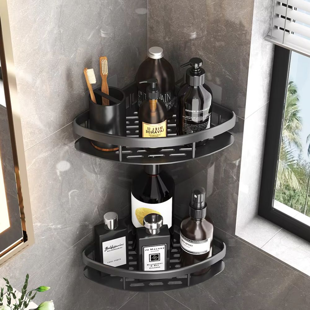 Corner Shower Shelf with Drainage