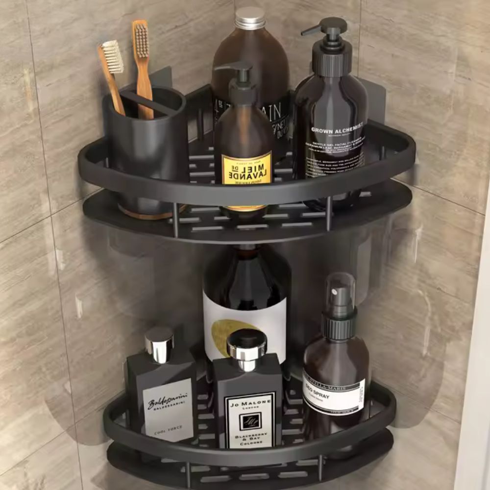 Corner Shower Shelf with Drainage