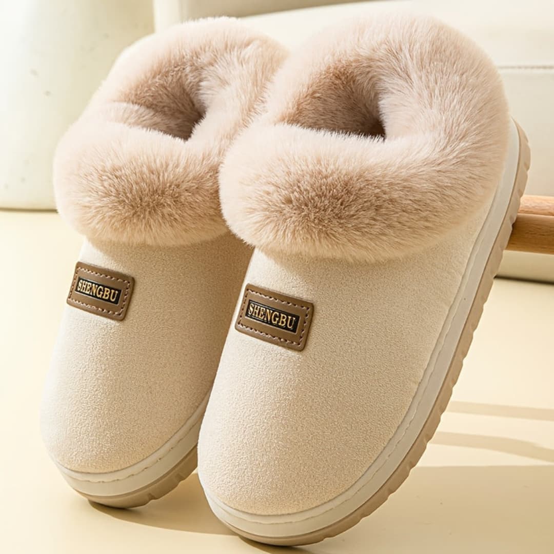 Cozy Plush Winter Slippers for Men and Women