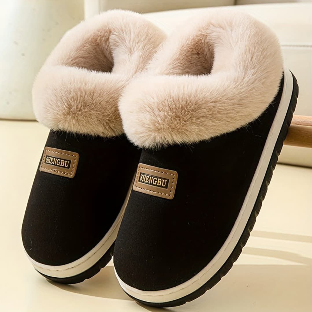 Cozy Plush Winter Slippers for Men and Women