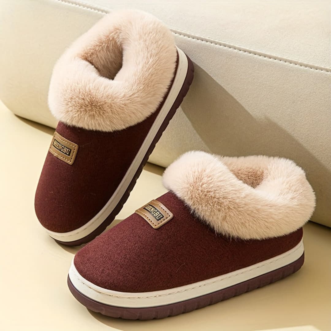 Cozy Plush Winter Slippers for Men and Women