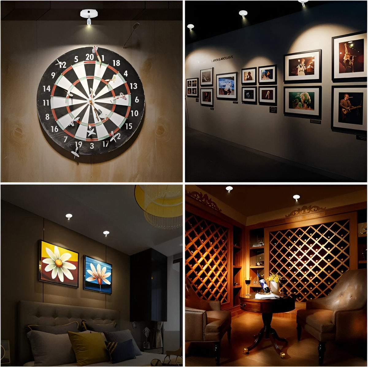 Dimmable Wireless Mini LED Spotlight – Accent Lighting for Home & Office