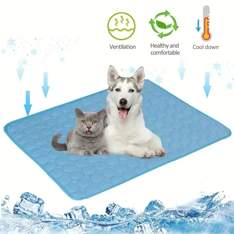 Dog Cooling Mat | Summer Bed for Small and Large Dogs | Durable Blanket and Sofa Protector for Cats