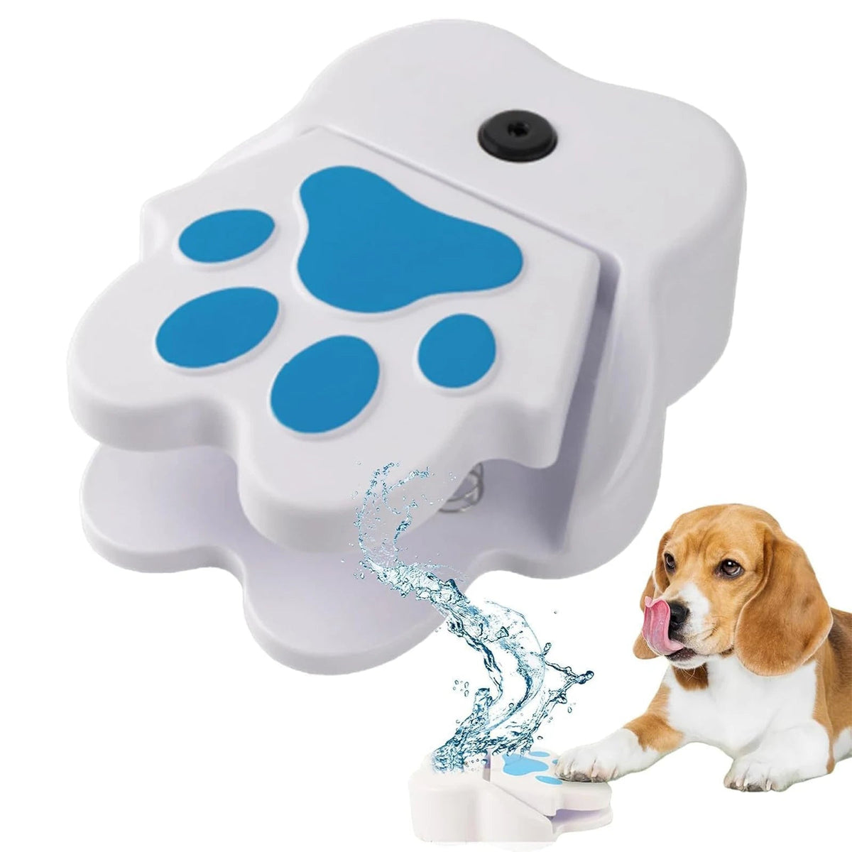 Dog Water Fountain with Paw Design