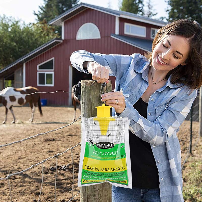Effective Outdoor Fly Trap with Disposable Bag