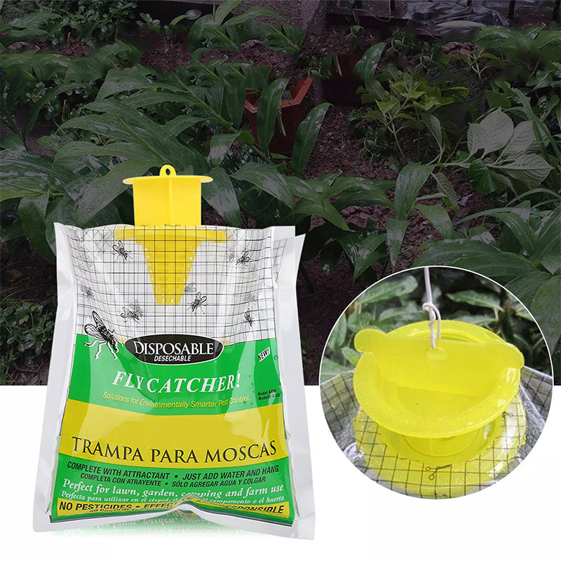 Effective Outdoor Fly Trap with Disposable Bag