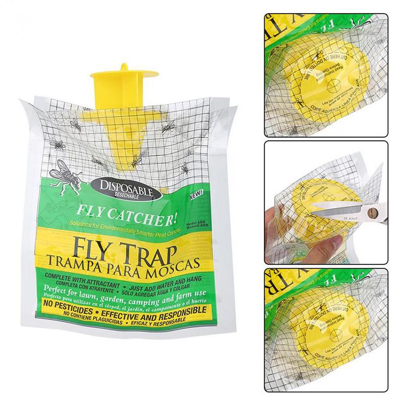 Effective Outdoor Fly Trap with Disposable Bag