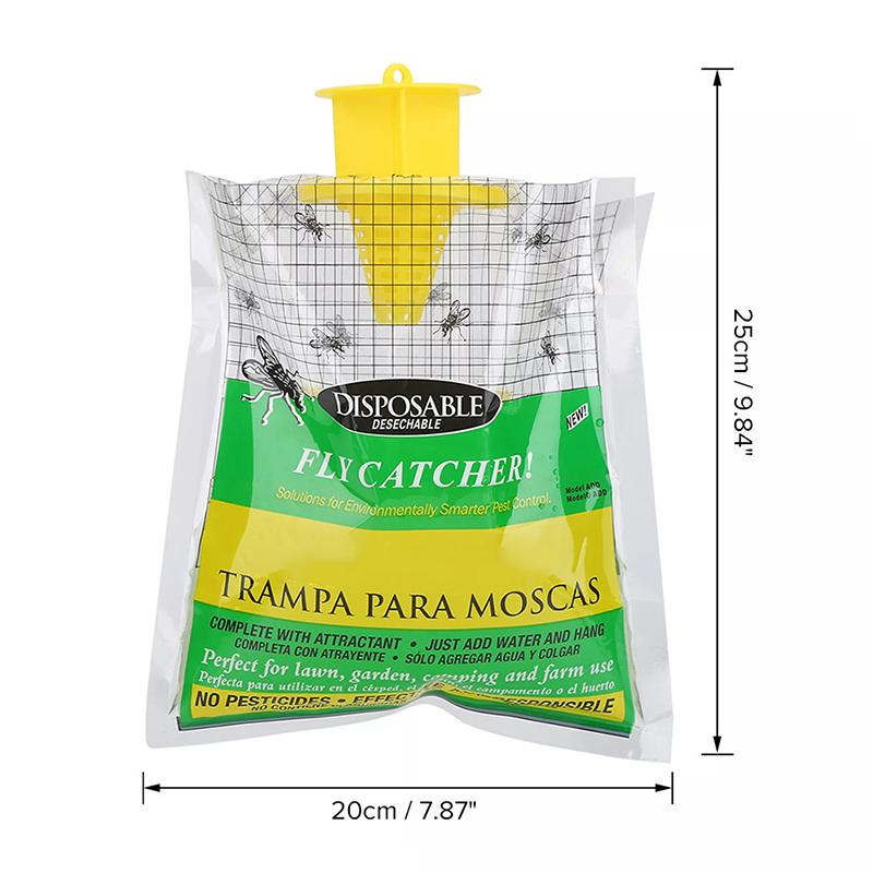 Effective Outdoor Fly Trap with Disposable Bag