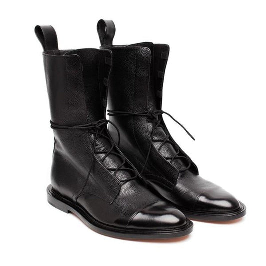 Elegant Ankle Boots with a Unique Design