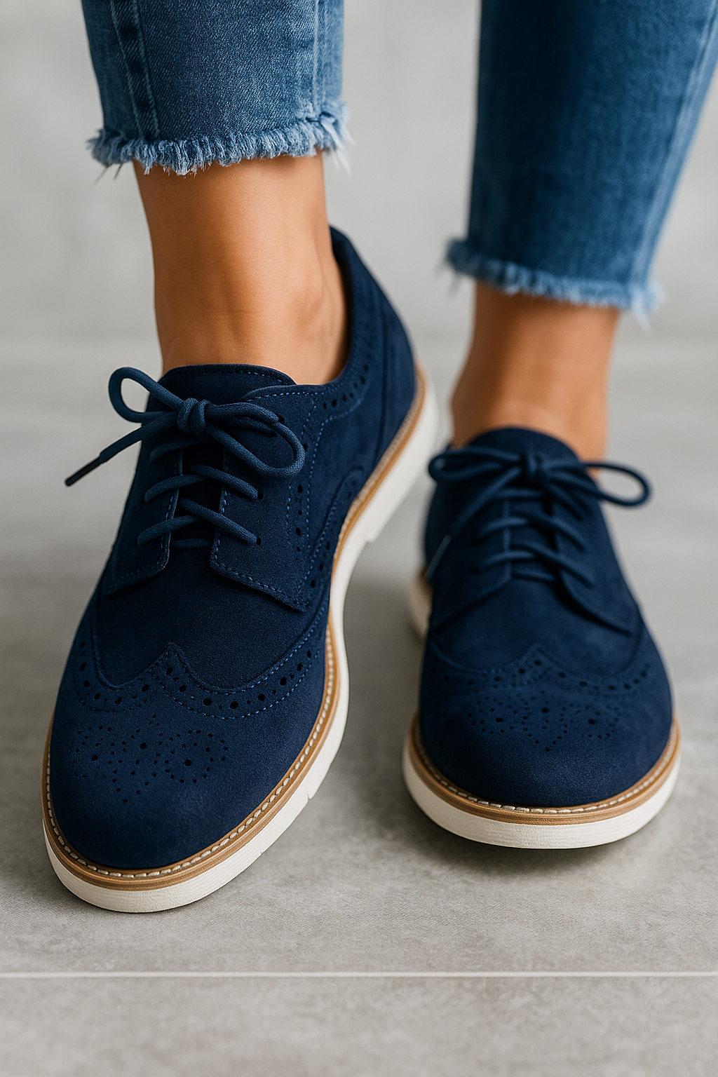 Elegant Leather Lace-Up Shoes for Autumn