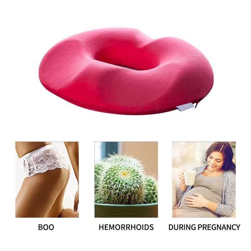 Ergonomic Donut Seat Cushion for Pressure Relief and Sitting Support