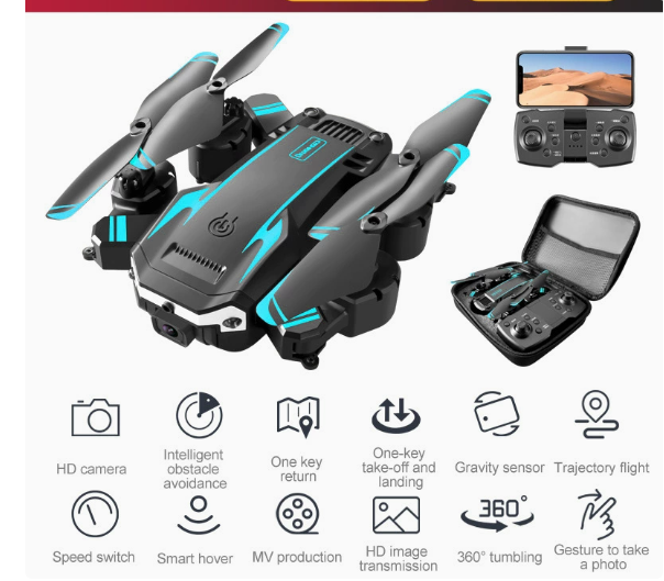 Foldable 8K Drone with Dual Camera and Obstacle Avoidance