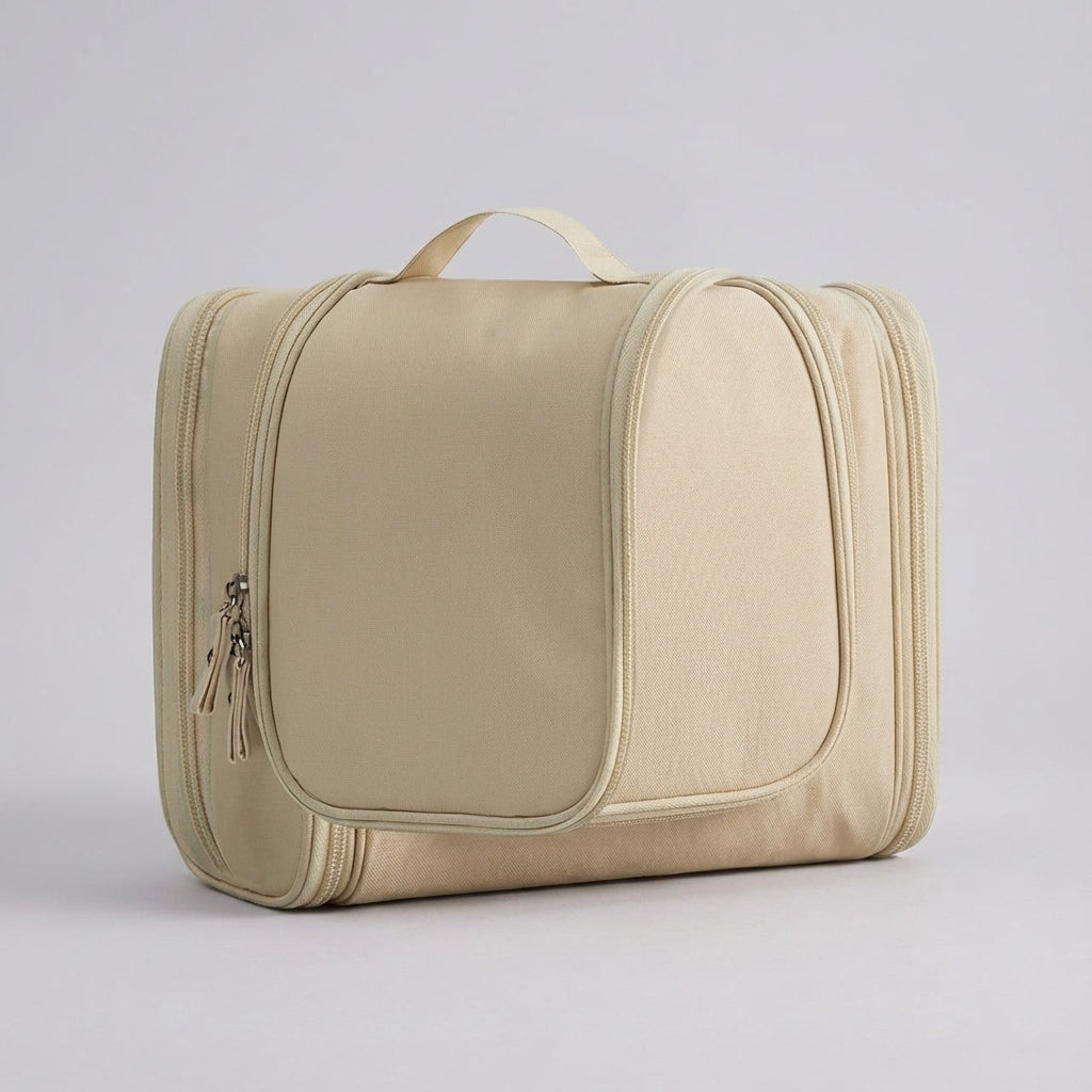 Foldable wash bag with hook