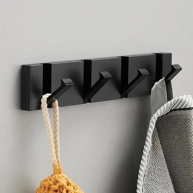 Folding Metal Wall Hook with Multiple Hooks – Space-Saving and Modern