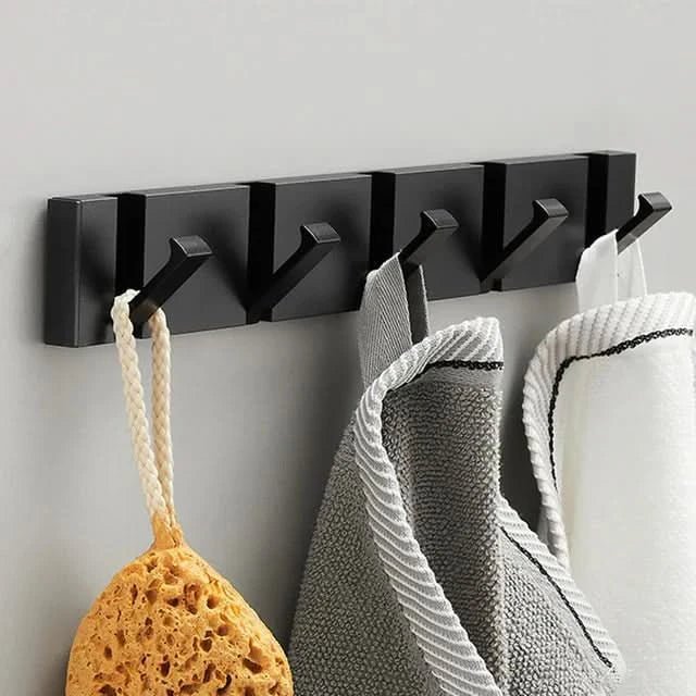 Folding Metal Wall Hook with Multiple Hooks – Space-Saving and Modern