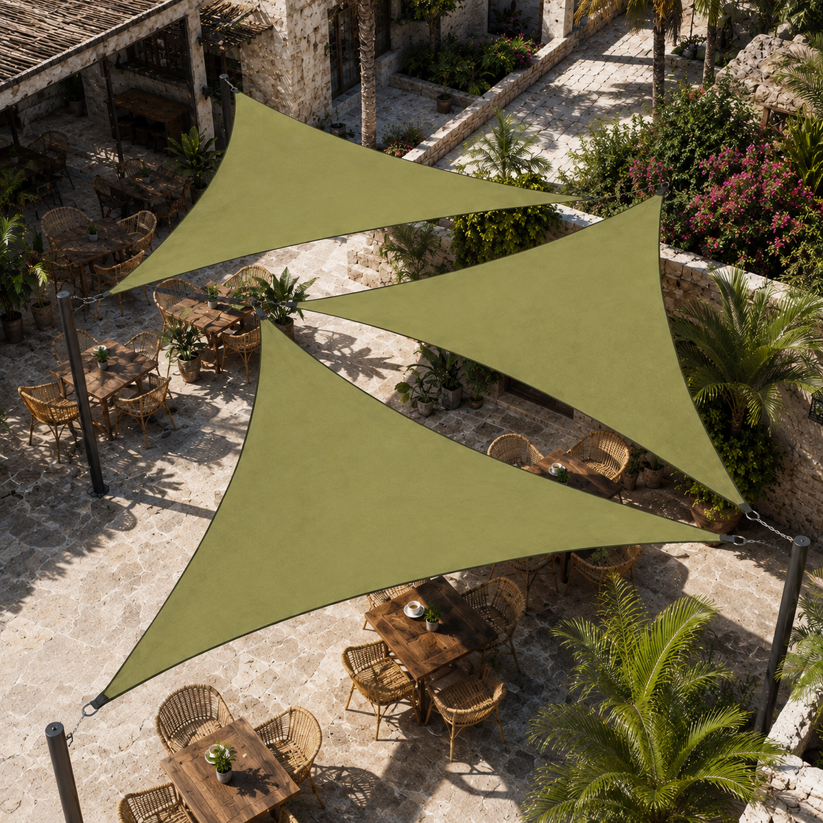 Folding Triangular Shade Sail