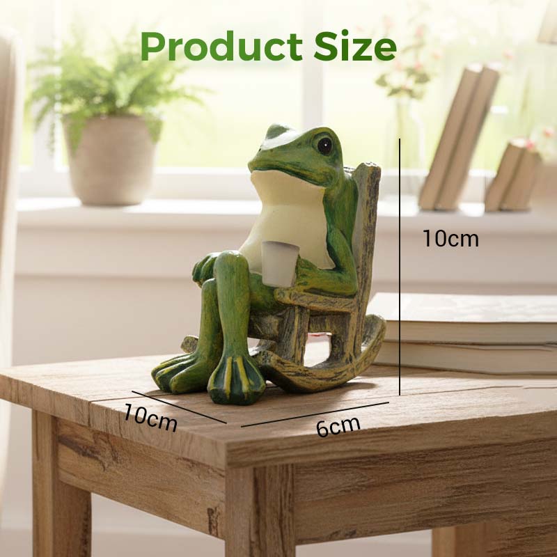 Frog Solar Garden LED Light Outdoor Pond Decor