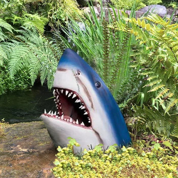 Great White Shark Garden Decoration