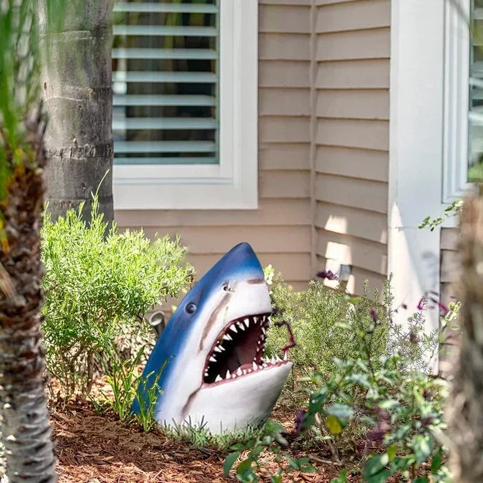 Great White Shark Garden Decoration