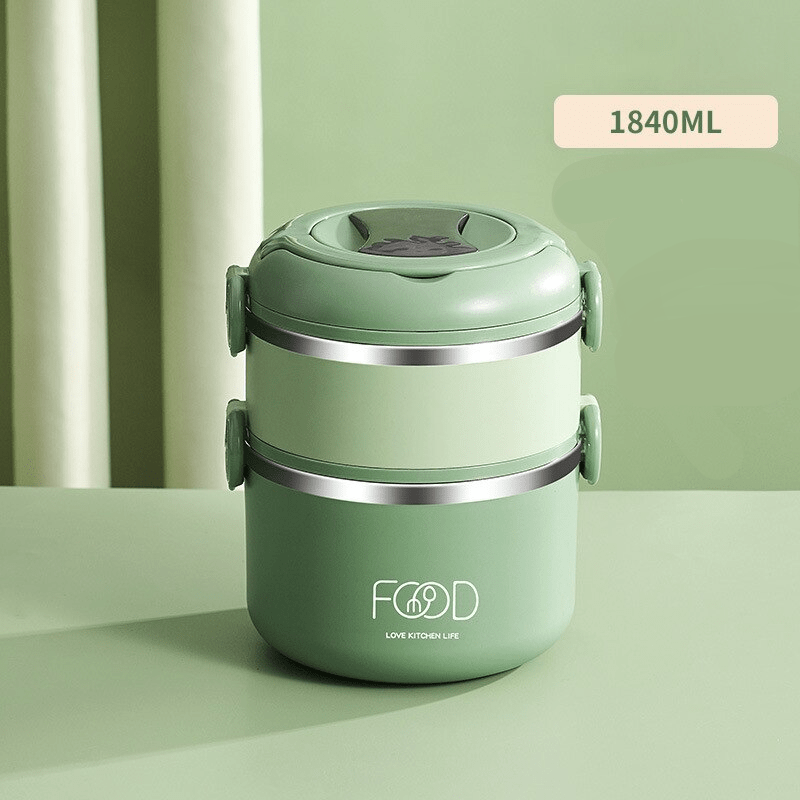 Green Stainless Steel Lunch Box