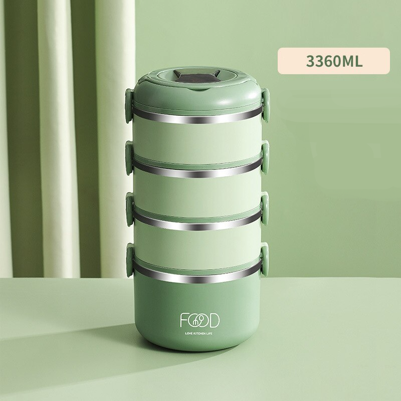 Green Stainless Steel Lunch Box