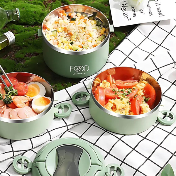 Green Stainless Steel Lunch Box