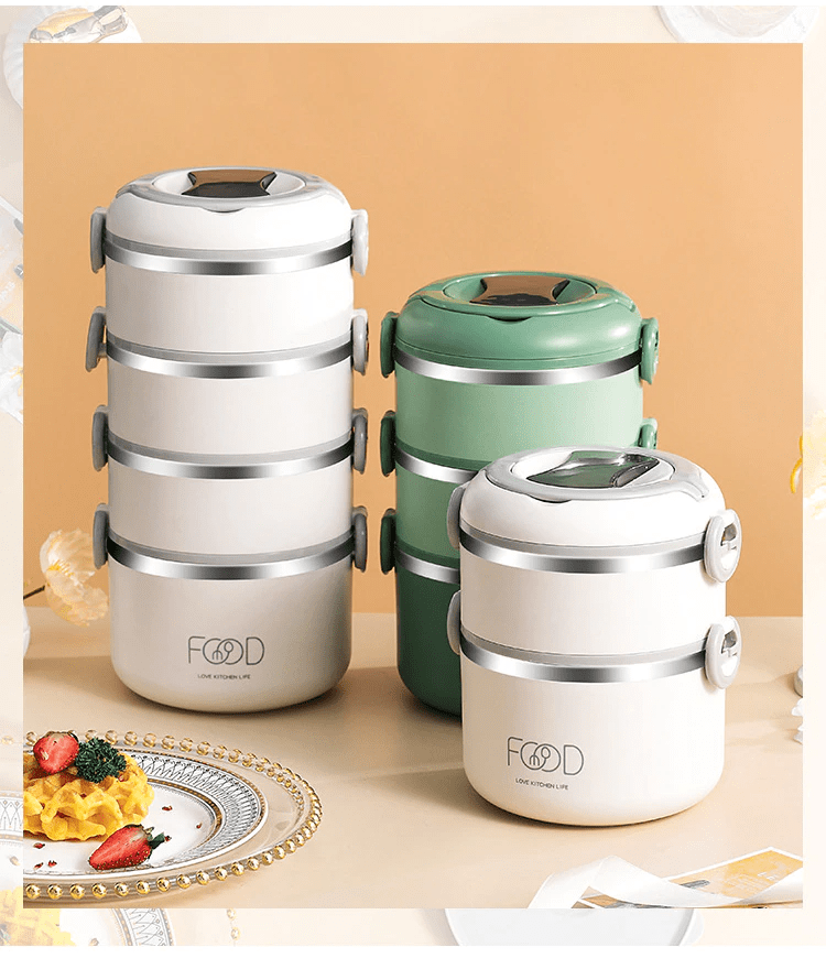 Green Stainless Steel Lunch Box