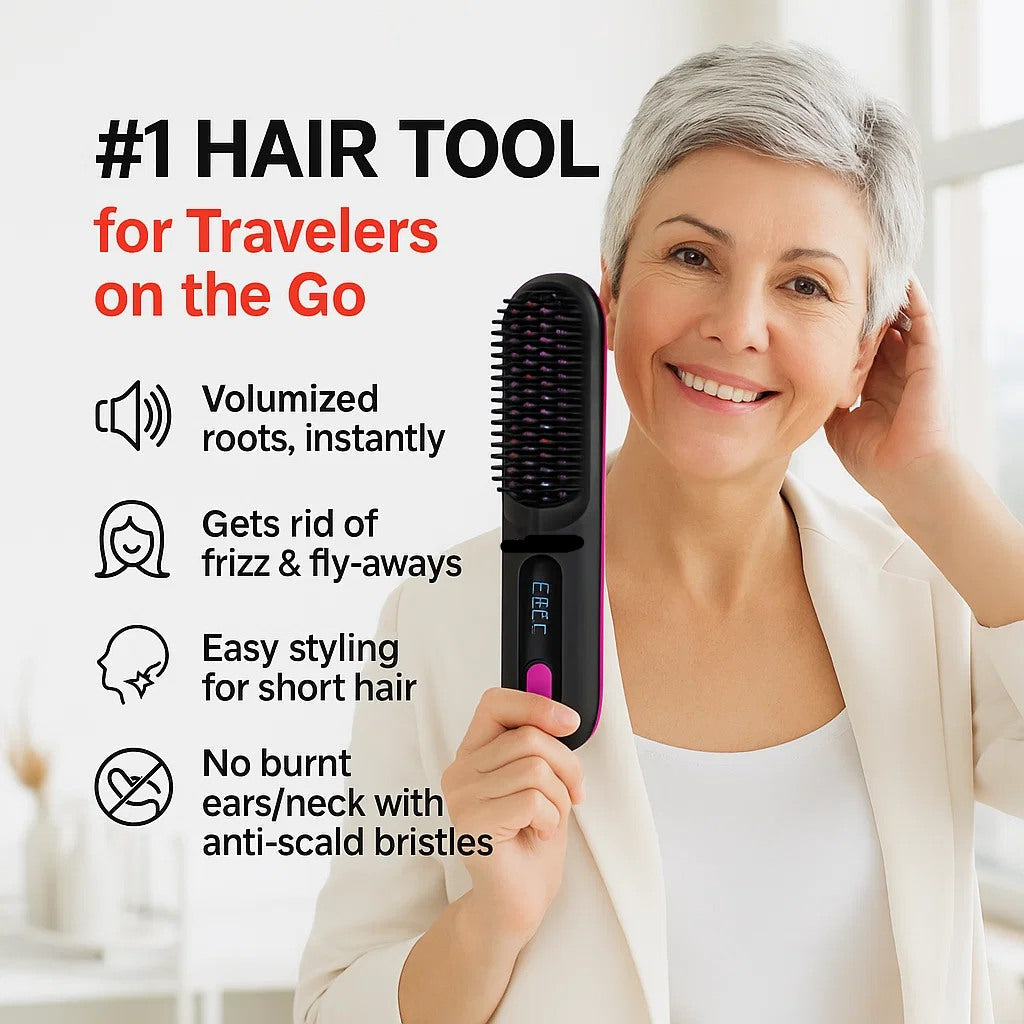 Hair Straightening Comb for Fast, Smooth, and Safe Styling