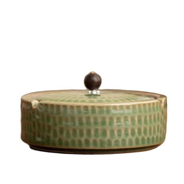 Handmade Retro Ashtray with Lid