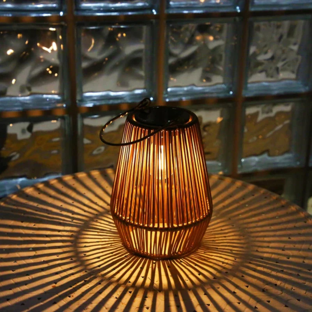 Handwoven Waterproof Solar Garden Lamp