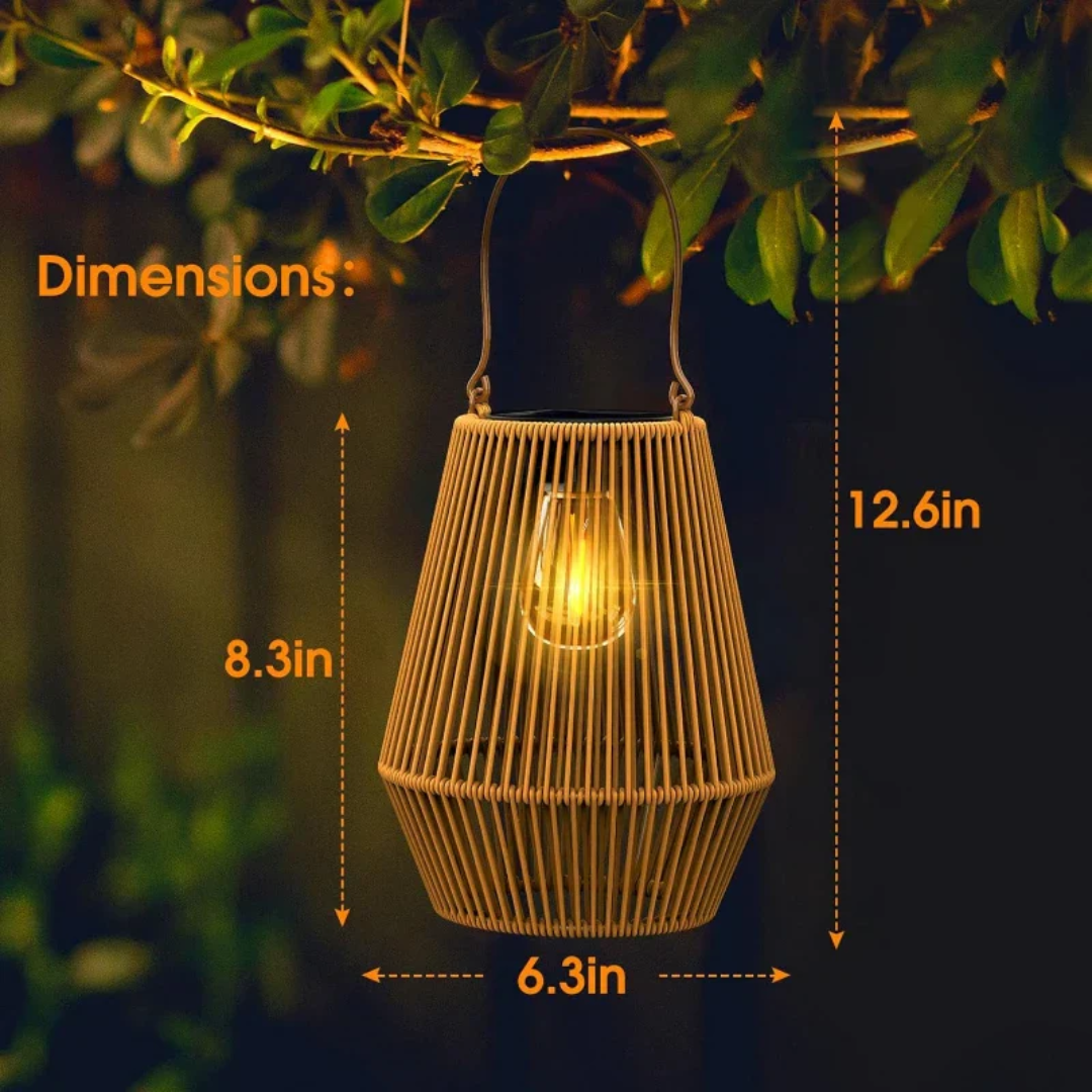 Handwoven Waterproof Solar Garden Lamp