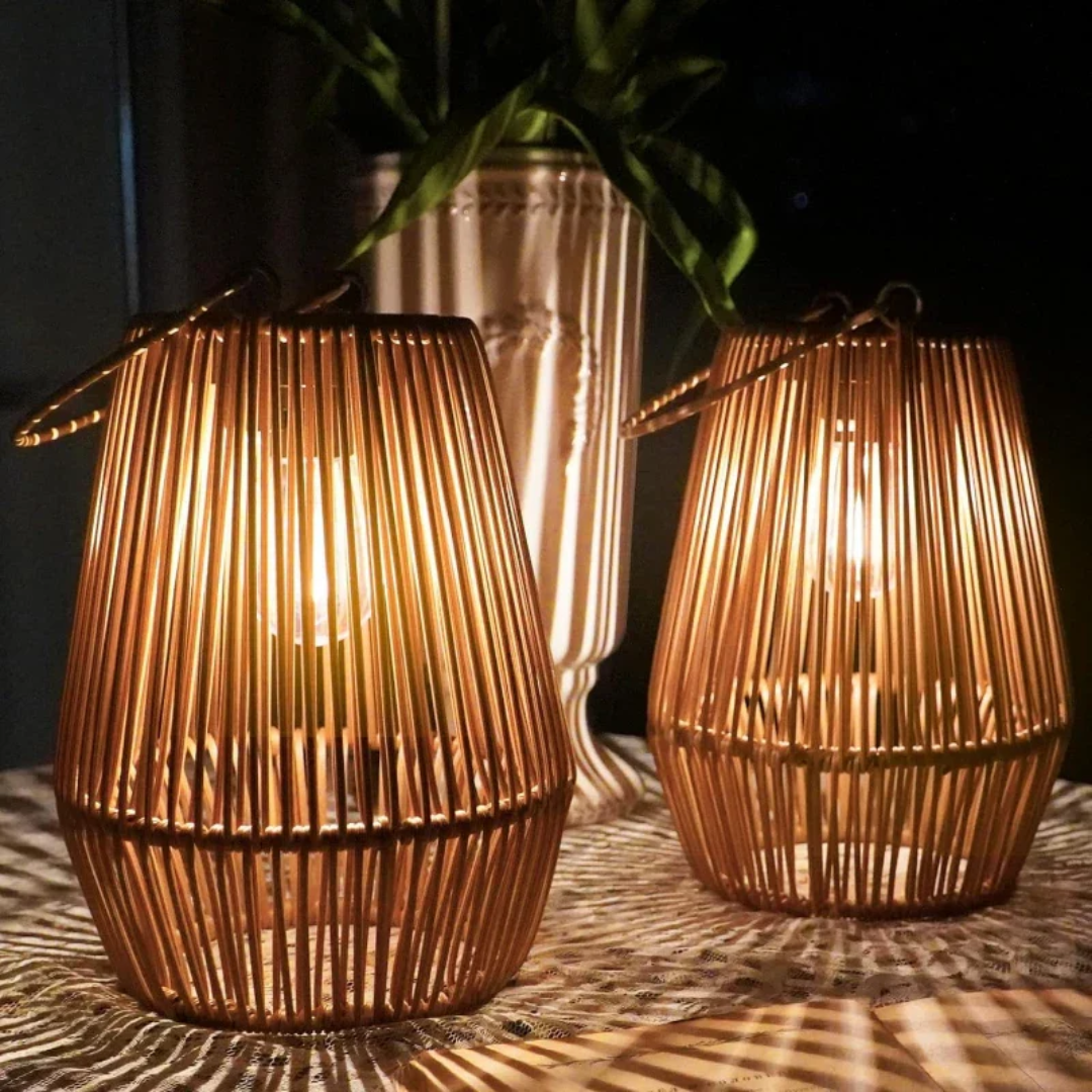 Handwoven Waterproof Solar Garden Lamp