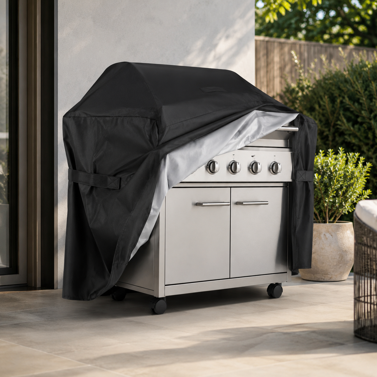 Heavy-Duty Barbecue Grill Cover