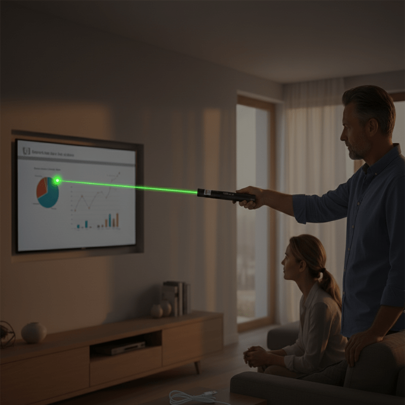High-Power Laser Pointer with Adjustable Focus