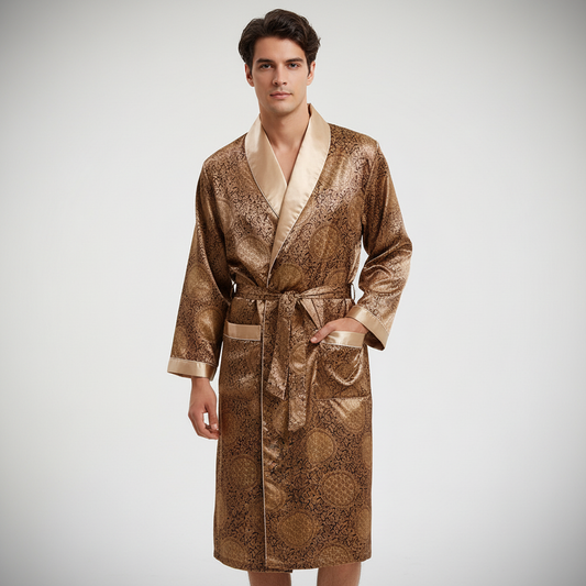 High-Quality Satin Bathrobe