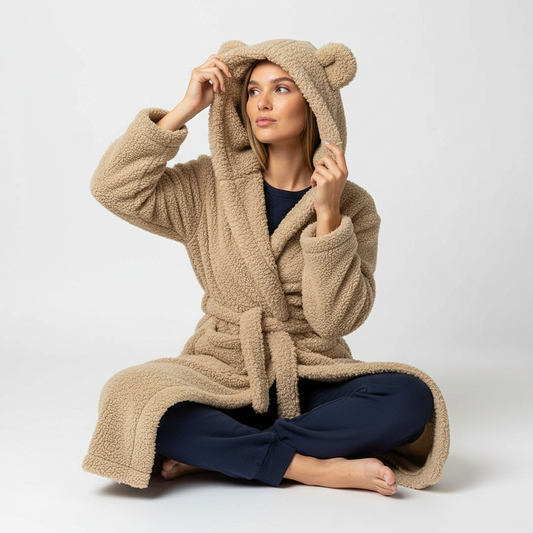 Hooded Knee-Length Robe