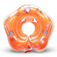 Inflatable Baby Neck Float with Adjustable Support for Bathing