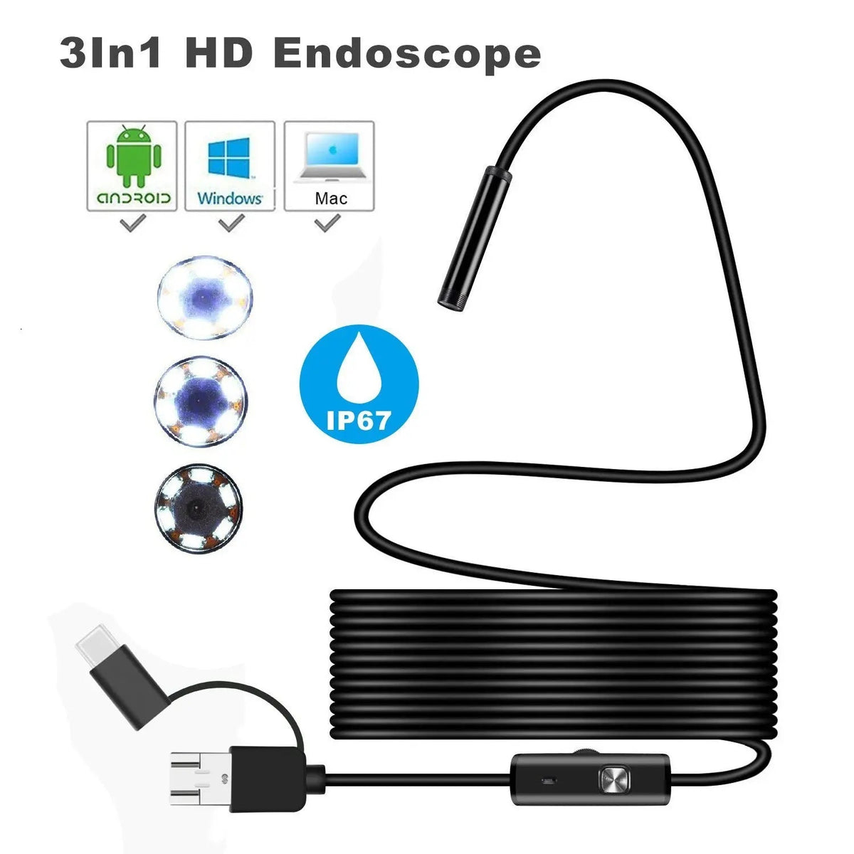 Inspection Camera with Slim 5.5 mm Probe for Accurate Troubleshooting