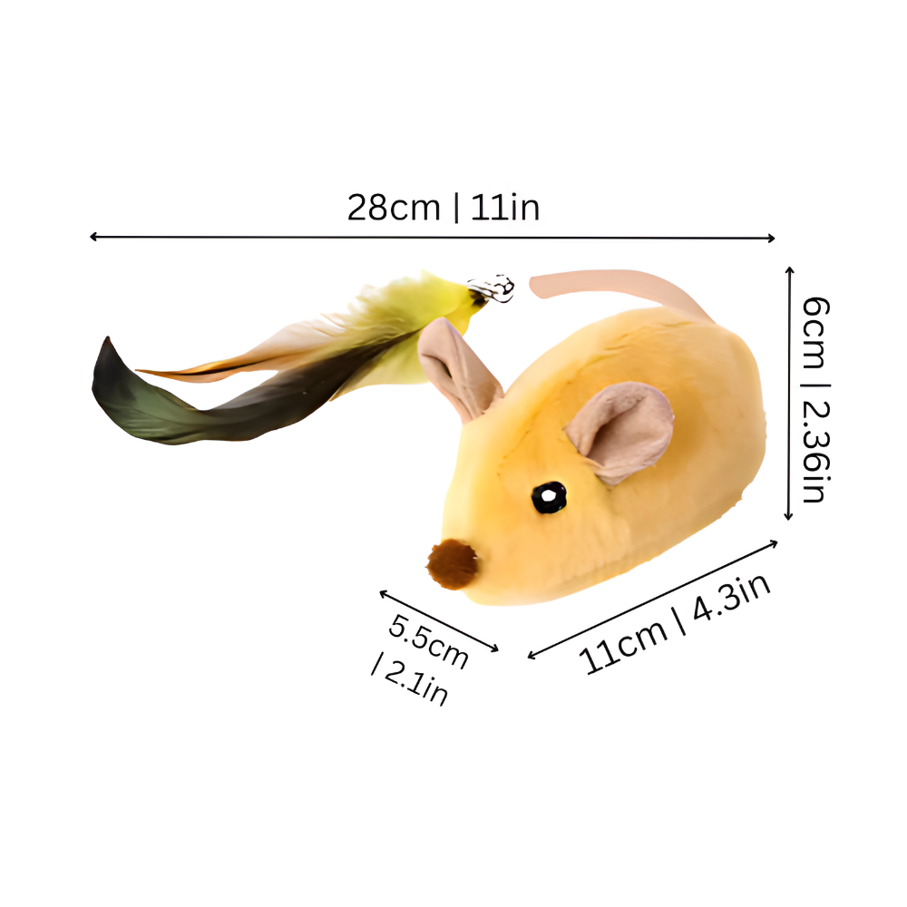 Interactive Rechargeable Remote Control Mouse Cat Toy