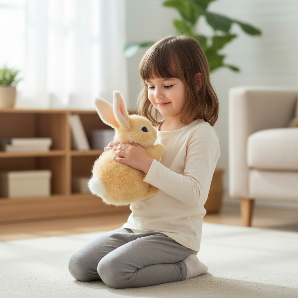 Interactive Toy - Realistic Hopping Bunny for Kids