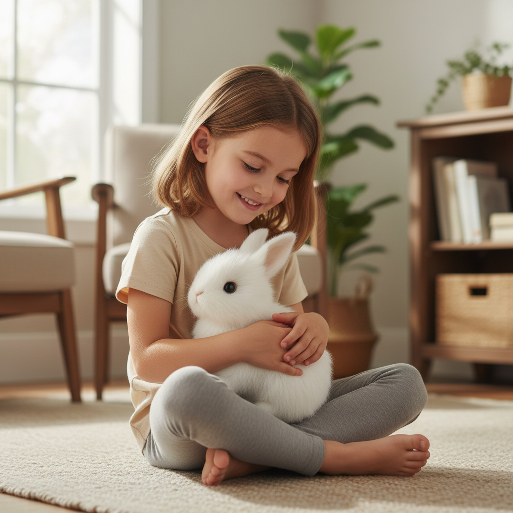 Interactive Toy - Realistic Hopping Bunny for Kids