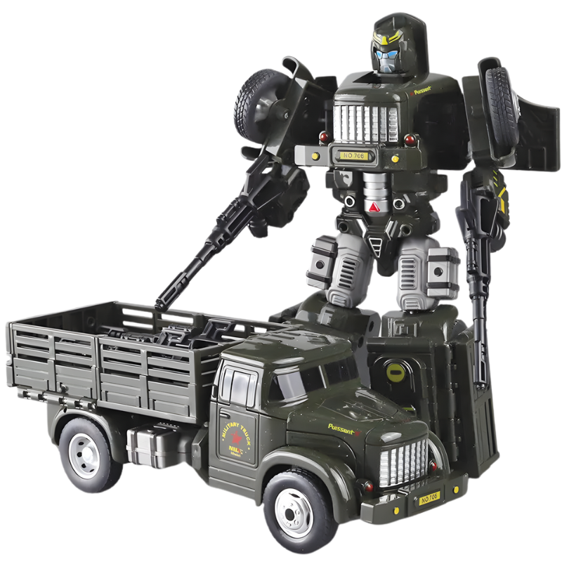 Kids' 2-in-1 Transforming Robot Vehicle Toy