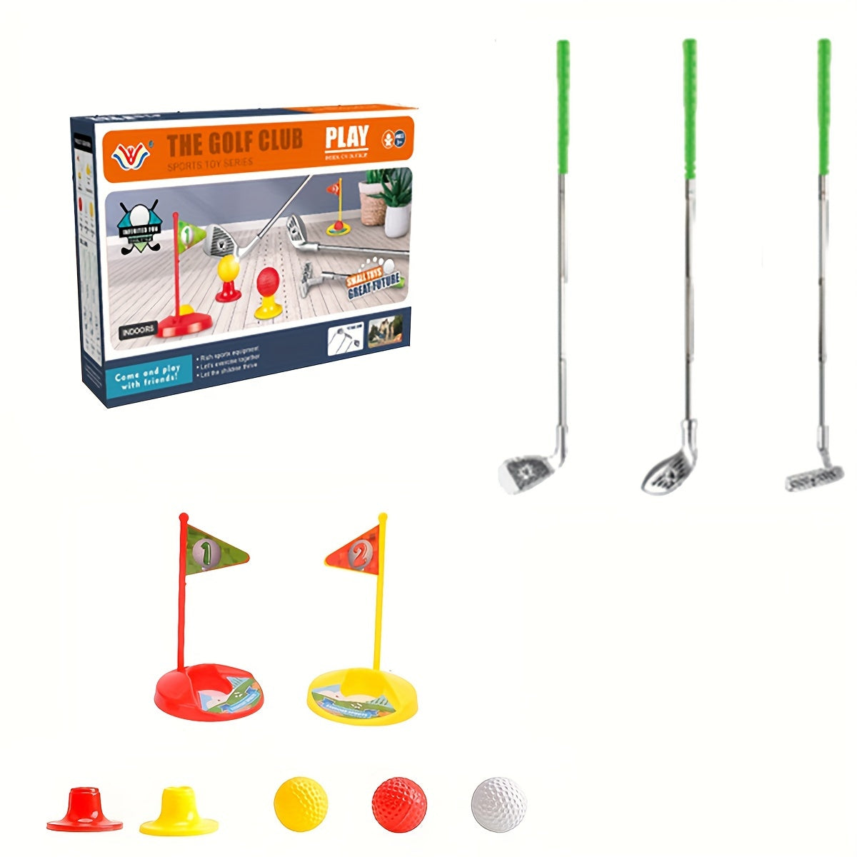 Kids' Adjustable Golf Set – Indoor & Outdoor Golf Toy for Ages 3–8