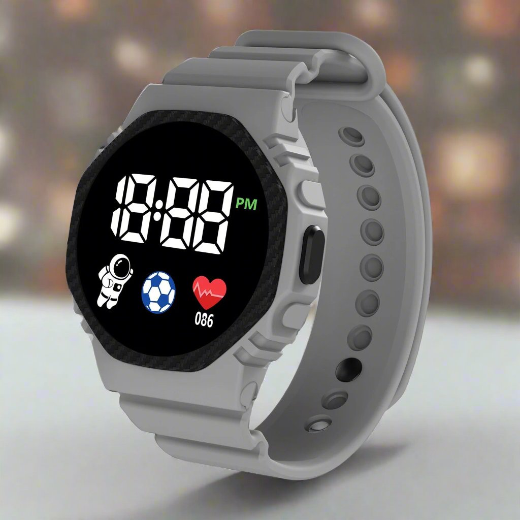 Kids' Adventure LED Watch - Waterproof Educational Watch for Children