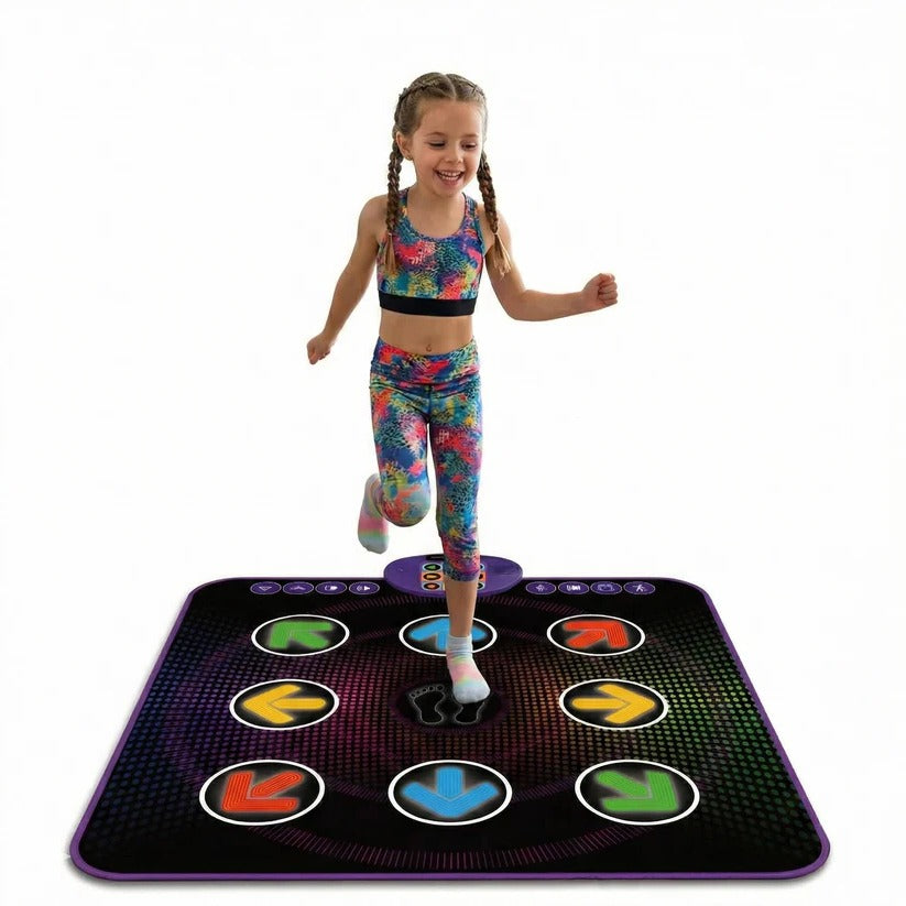 Kids' Bluetooth Dance Mat with LED Lights and Electronic Musical Game Pad