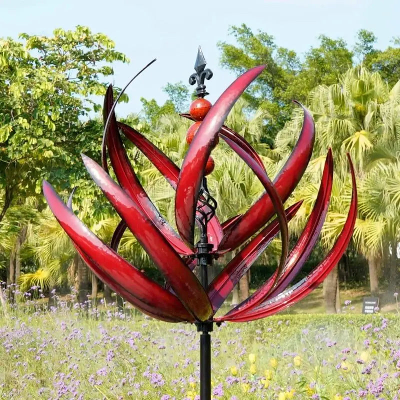 Kinetic Metal Garden Wind Spinner